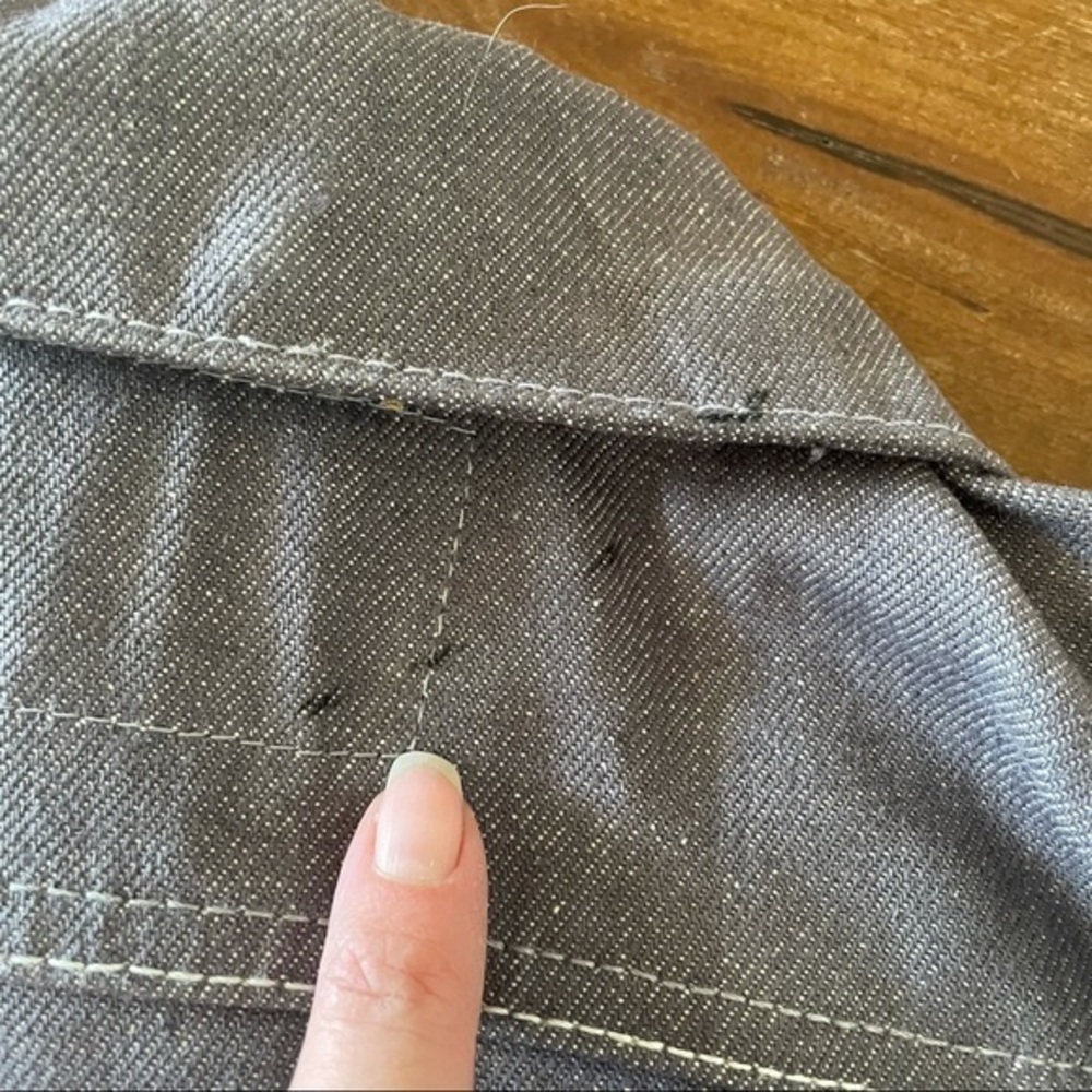 Levi’s gray starched denim jeans jacket 2T NWT - Picture 4 of 5